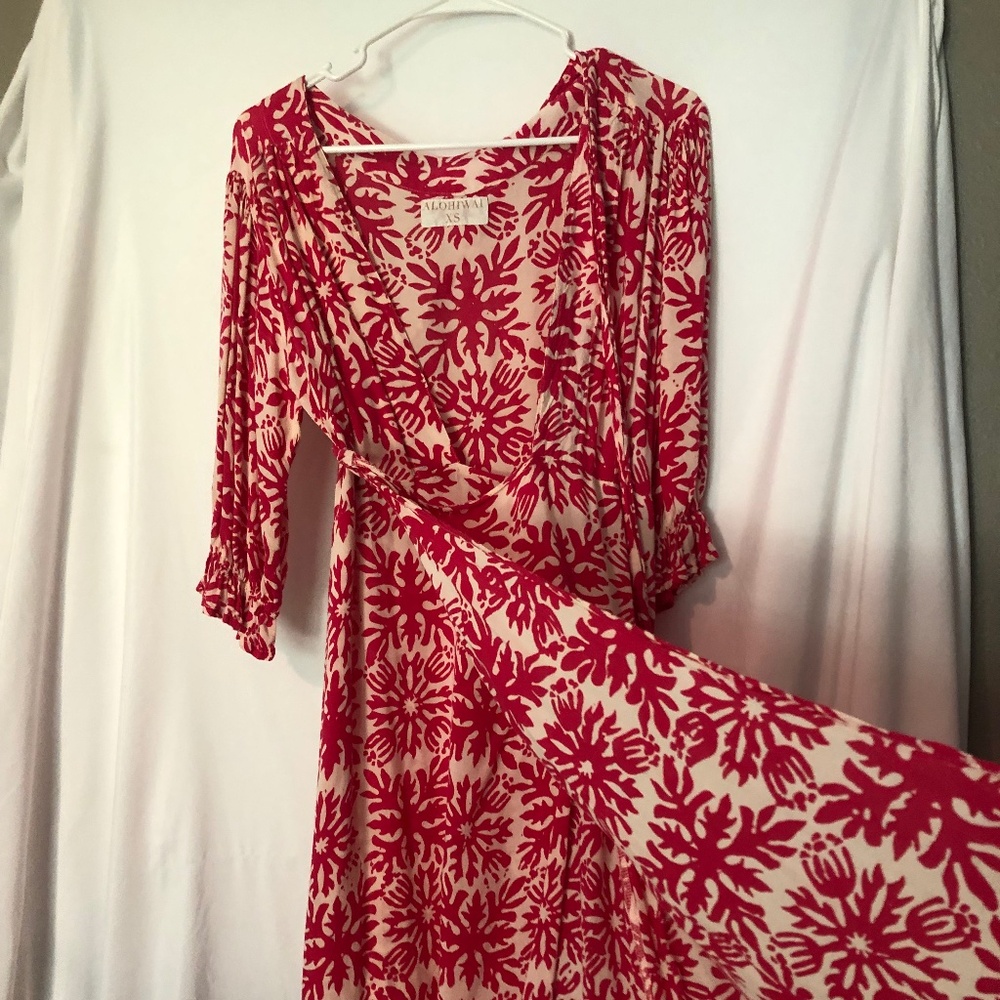 Alohiwai Vintage Aloha Wrap Dress